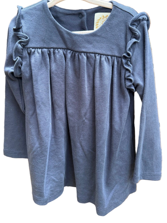 3T | The Beaufort Bonnet Company | Navy Long-Sleeve Ruffle Dress | GUC