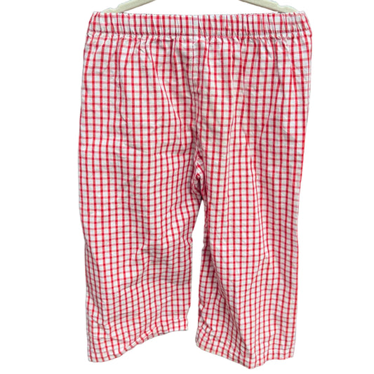 Size 3 Red and White GIngham Pants EUC