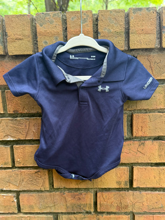 3-6M Under Armour Navy Short-sleeve Polo GUC