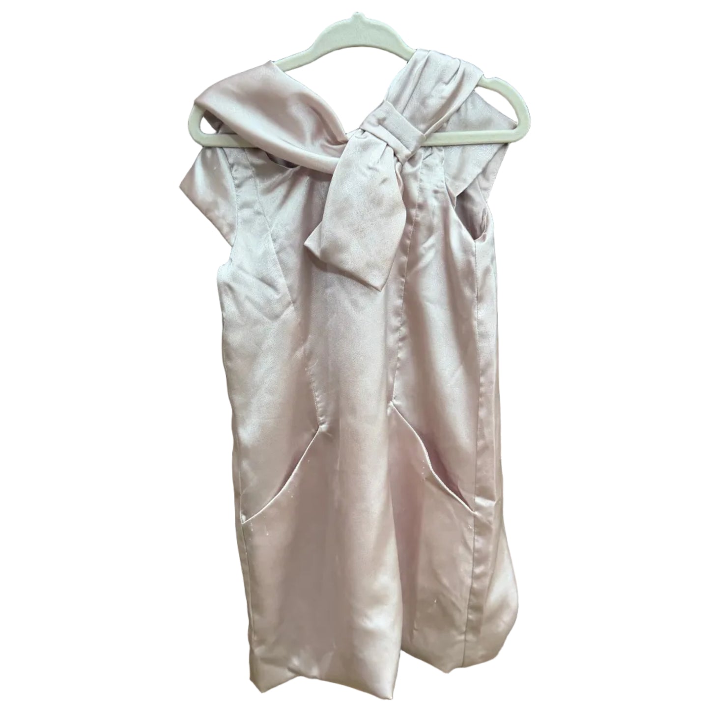 3 | Mia Joy | Satin Brown Dress with Pockets | EUC