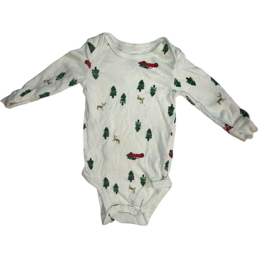 3-6M Holiday Long-sleeve Sleeper Bundle (3x) GUC