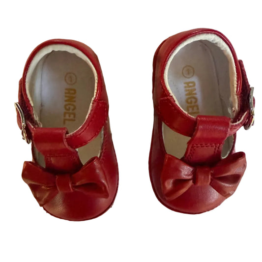 Size 1 Angel Dear Red Mary Jane Shoe EUC