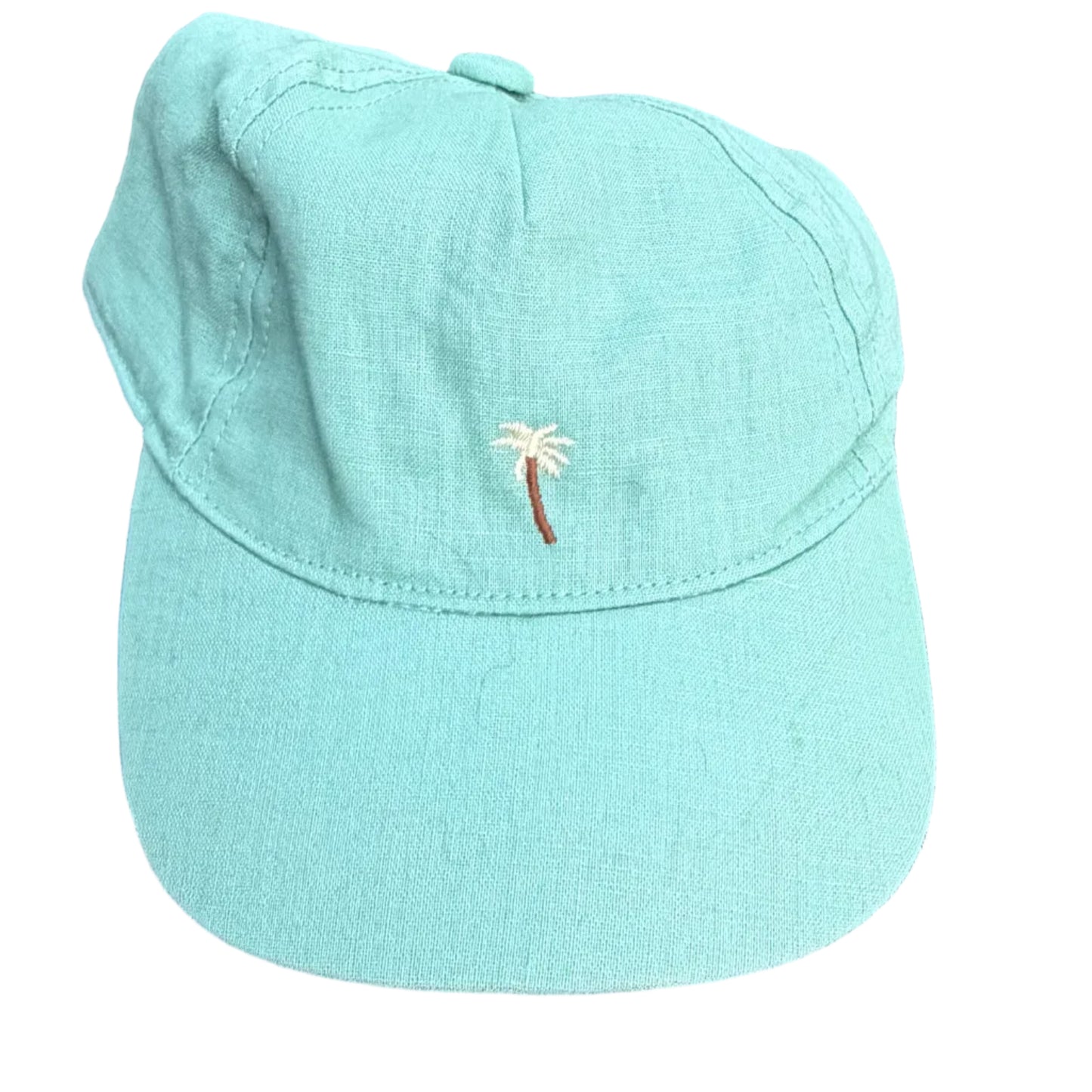 6-12M Janie and Jack Green Palm Tree Hat EUC