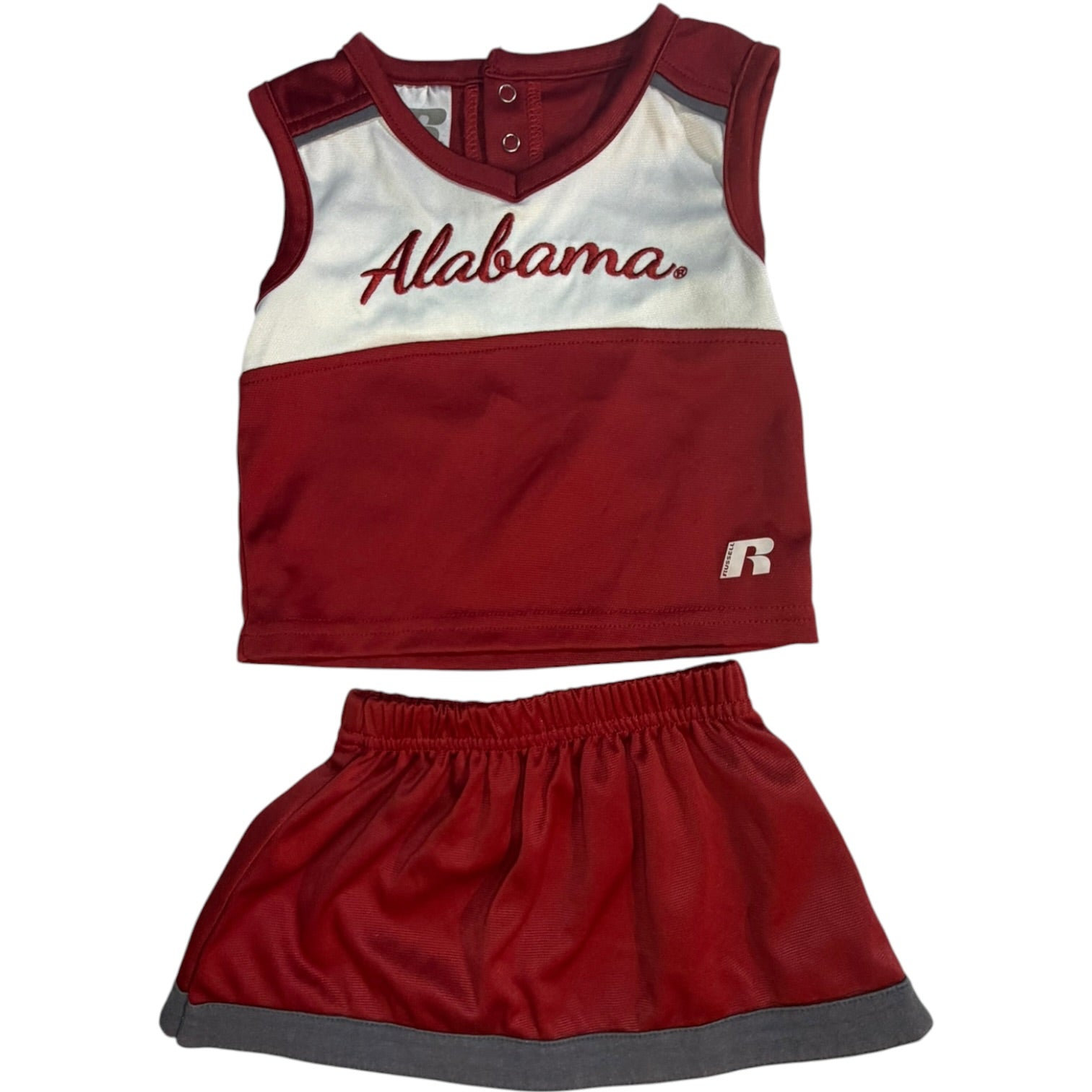 Russel 12M Alabama Cheer Outfit EUC