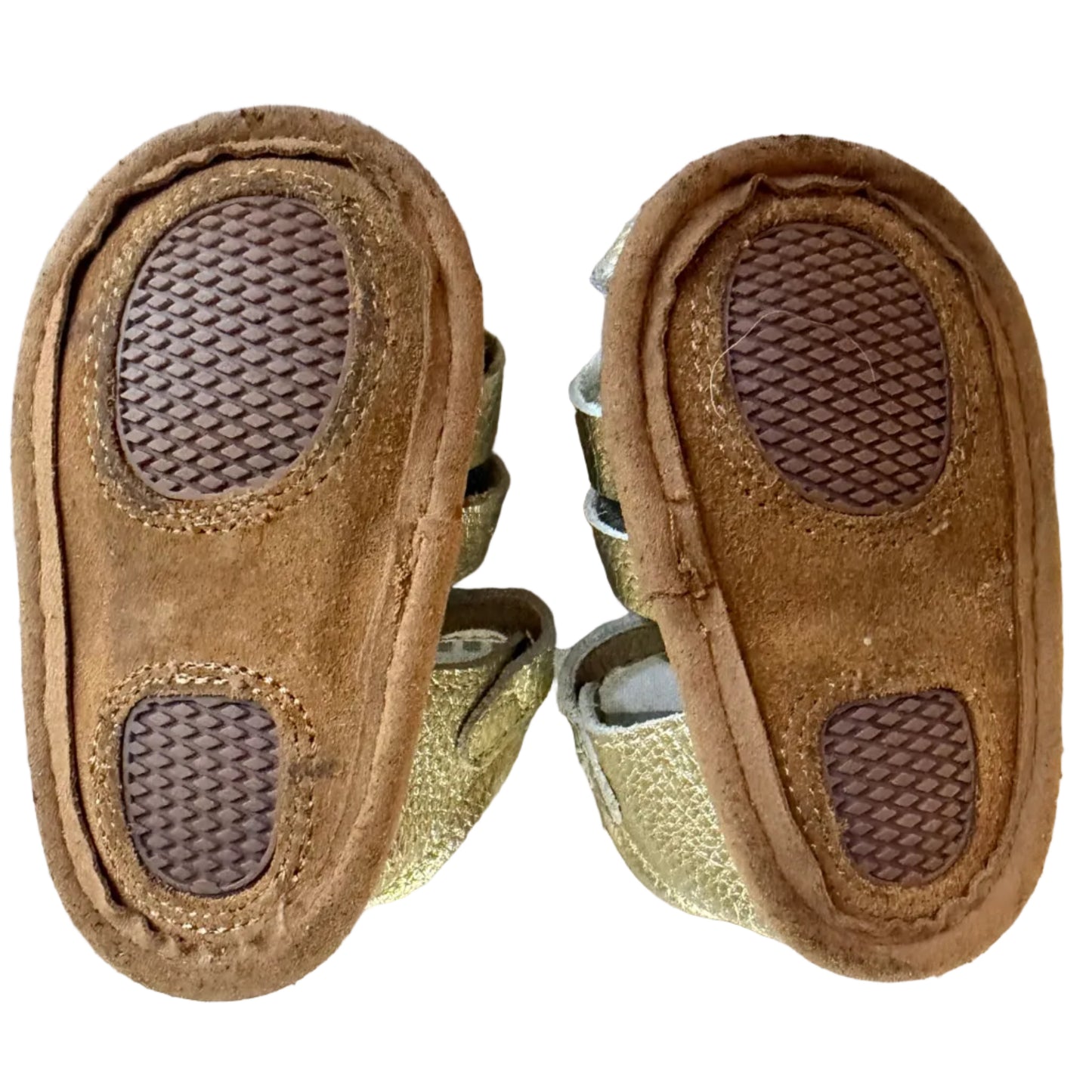 Size 3 Little Love Bug Gold Shoe GUC