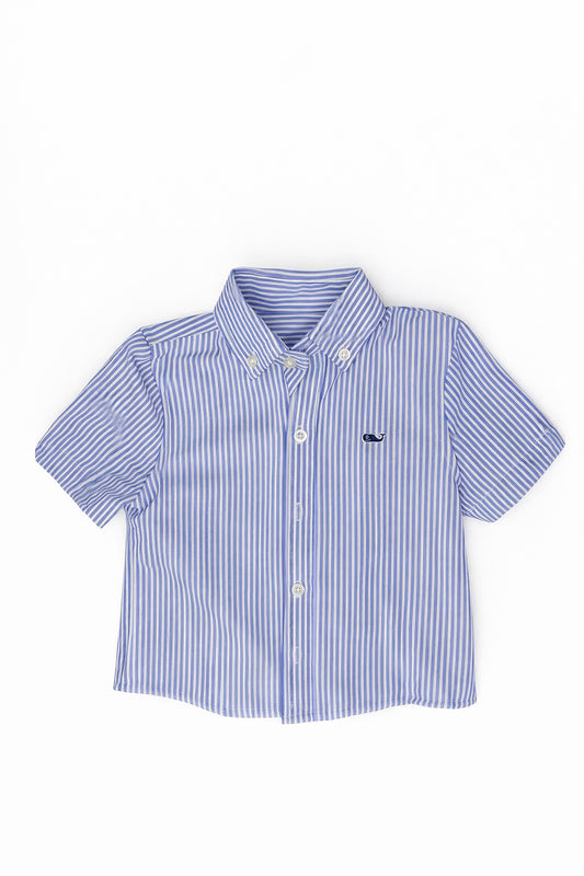 Vineyard Vines Performance Seersucker Striped Button-Down size 2T excellent used condition