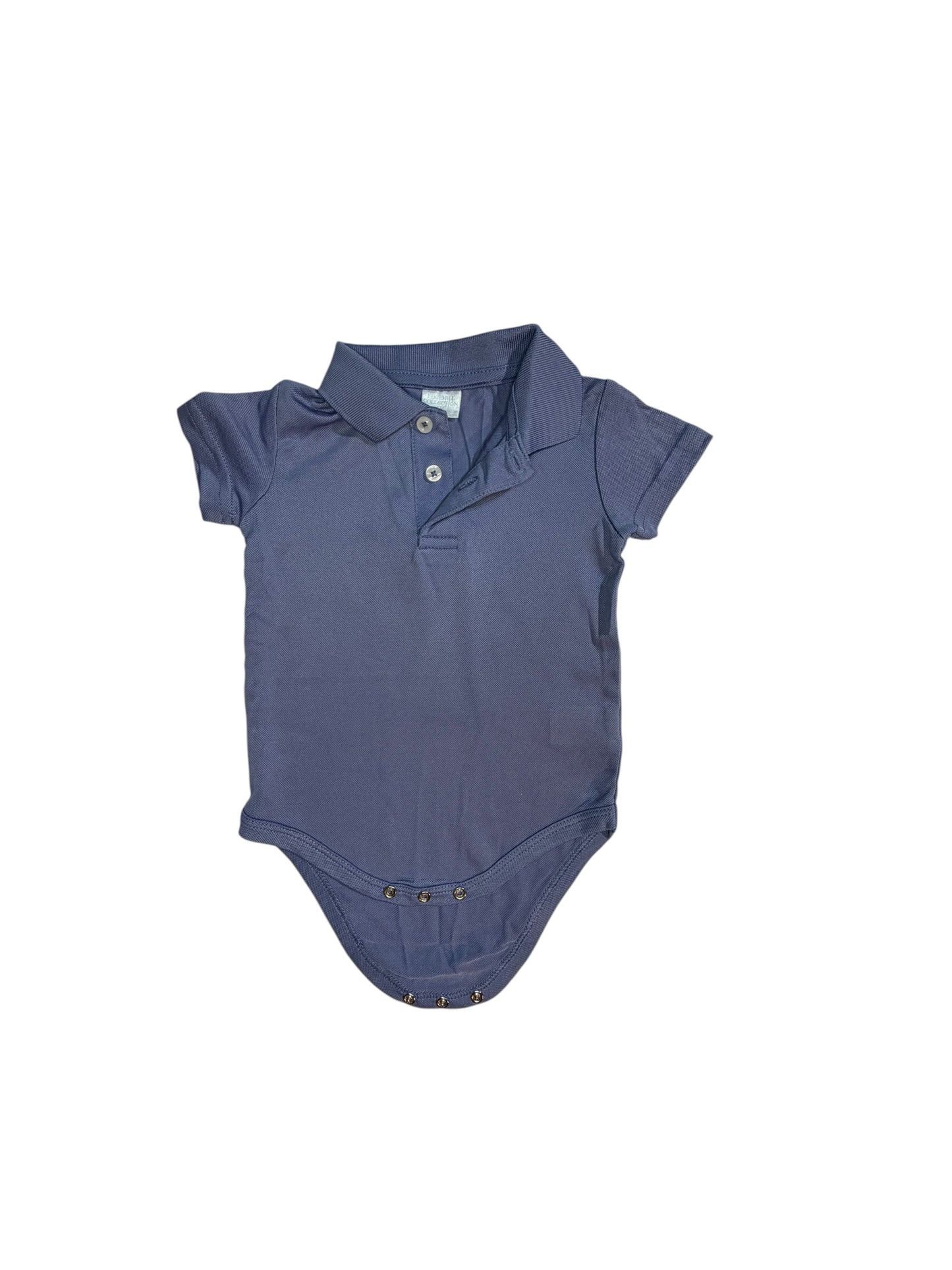 Edgehill Collection Blue Performance Polo Onesie size 6M excellent used condition