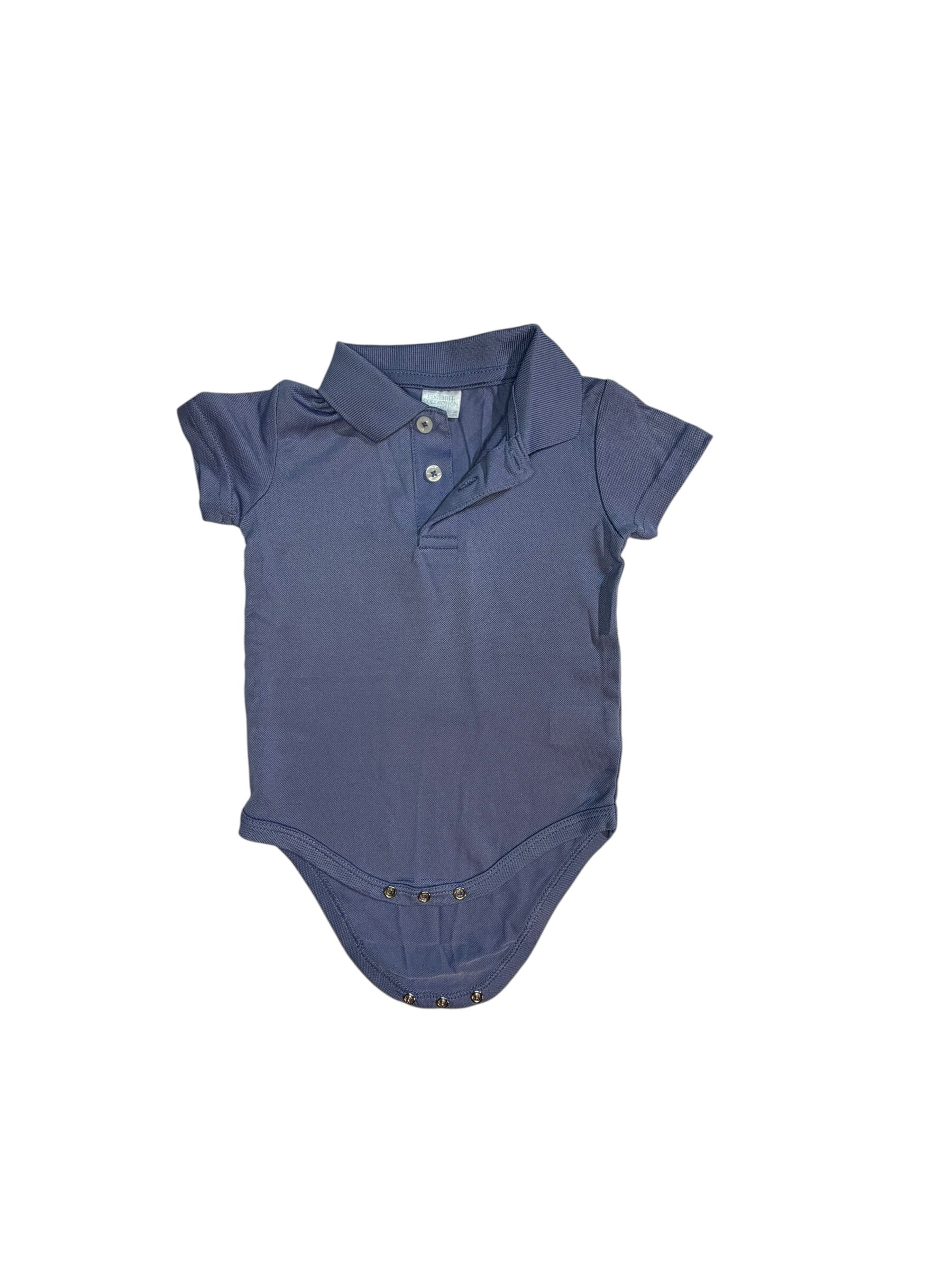 Edgehill Collection Blue Performance Polo Onesie size 6M excellent used condition