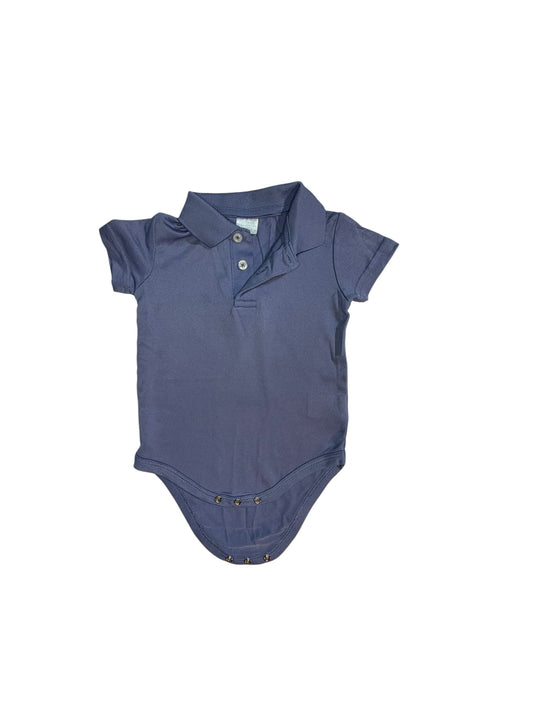 Edgehill Collection Blue Performance Polo Onesie size 6M excellent used condition