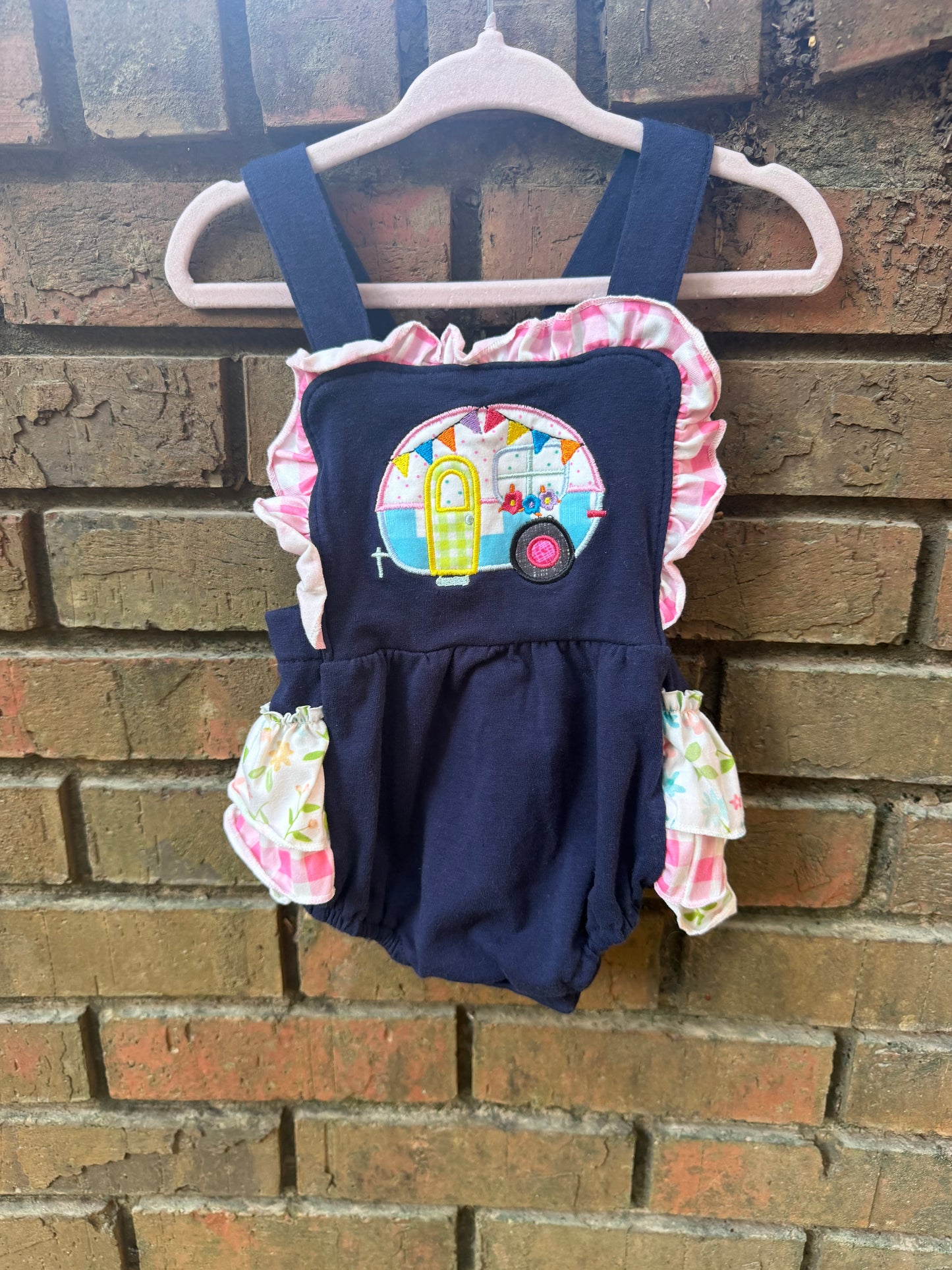 12M Multicolored Camper Ruffle Bubble GUC