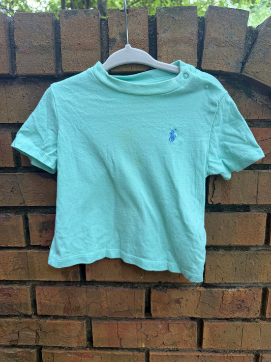 9 Month Polo Ralph Lauren Green Short-sleeve Shirt Play