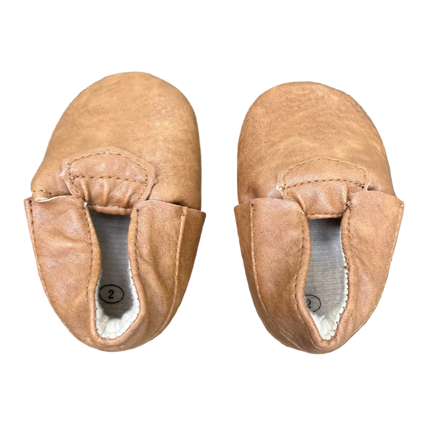 Size 2 Sweet Swag Leather Soft-soled Baby Shoes EUC