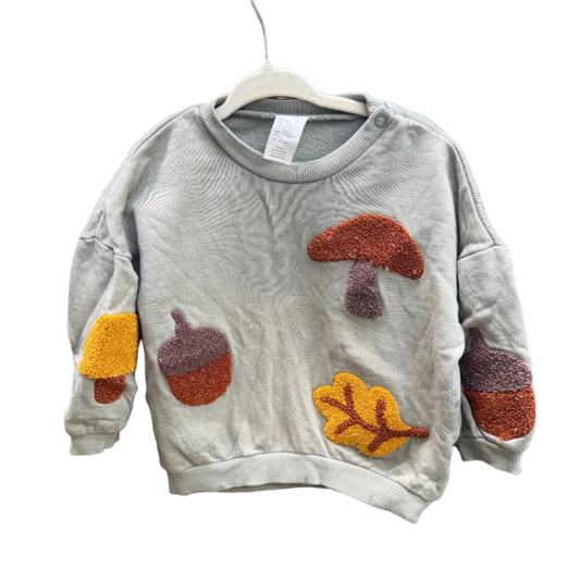 12M H&M Nature Fall Sweatshirt EUC