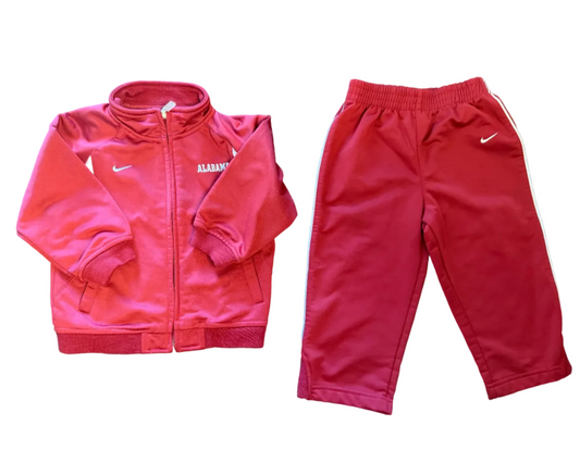 18M Nike Crimson Alabama Sweatsuit GUC