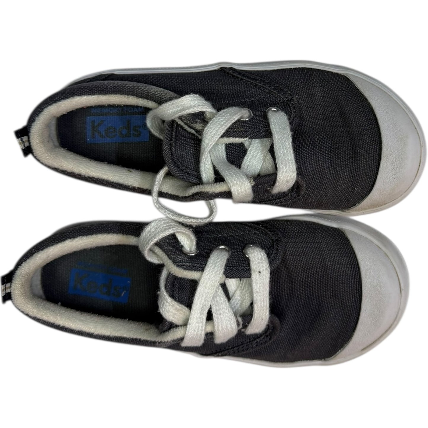 Keds Gray Canvas Sneaker size 9.5W good used condition