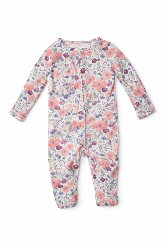 Magnetic Me Pink and Floral Sleeper size 0-3M good used condition