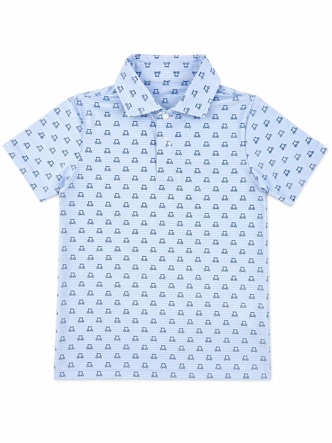 The Class Club Baby Blue Golf Cart Performance Polo size 8 excellent used condition