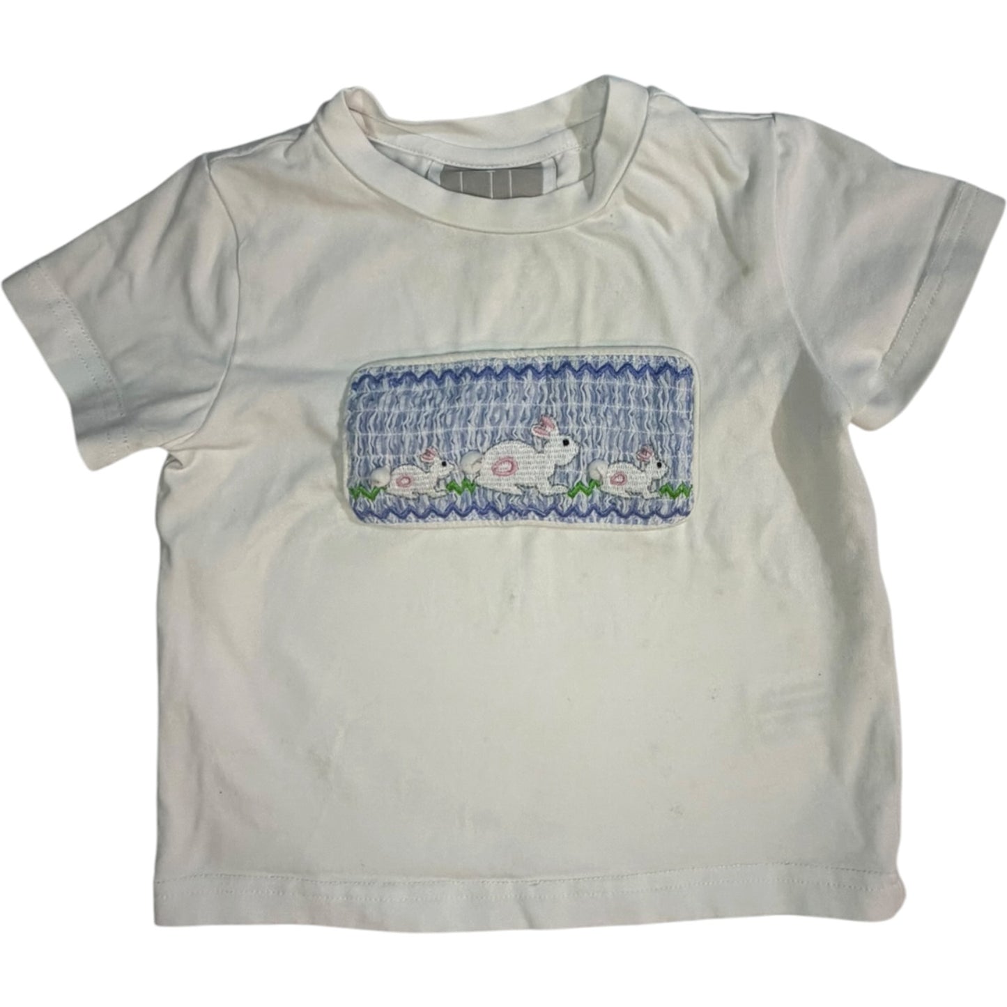 18-24M Lil Cactus White Bunny Short-sleeve Shirt GUC