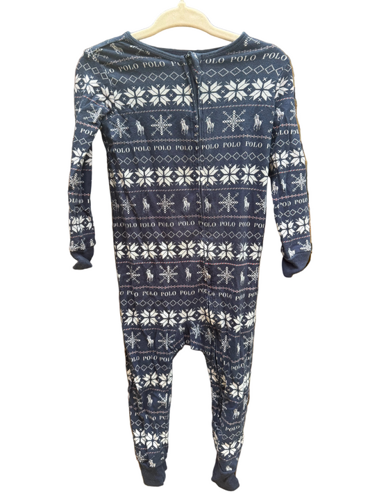 12-18M Polo Ralph Lauren Christmas Long-sleeve Sleeper GUC