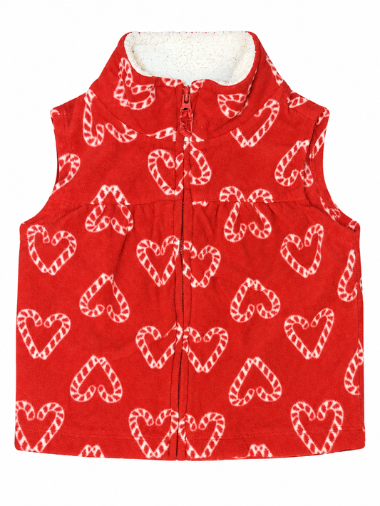 Carter's Candy Cane Heart Vest