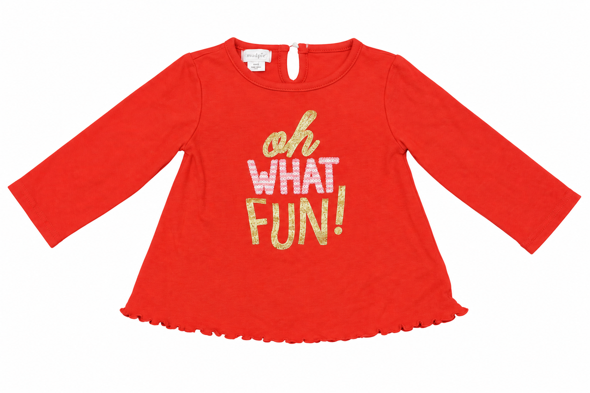 Mud Pie Oh What Fun Shirt