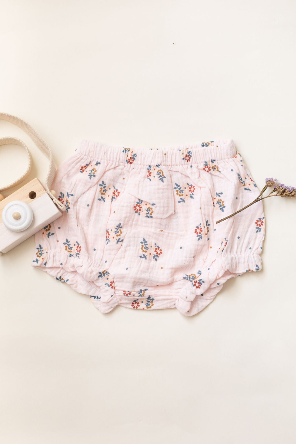 Organic Cotton Baby Girl Floral Dress with Bloomers