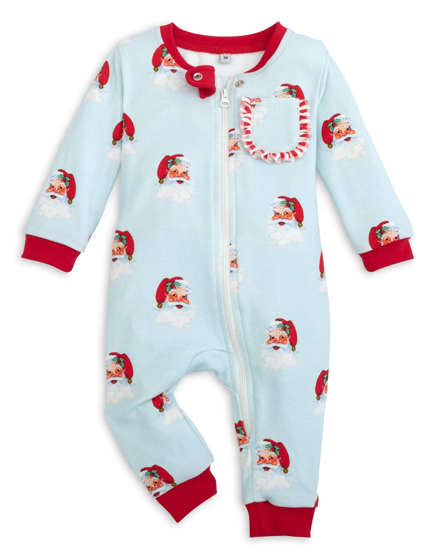 9M | Posh Pickle | Kris Kringle Girls' Lounge Zippie | NWT