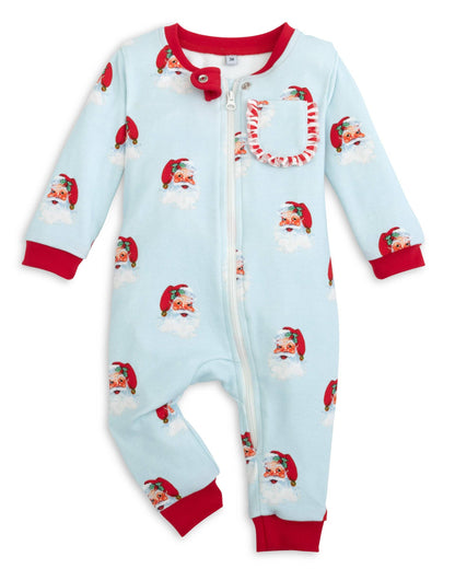 9M | Posh Pickle | Kris Kringle Girls' Lounge Zippie | NWT