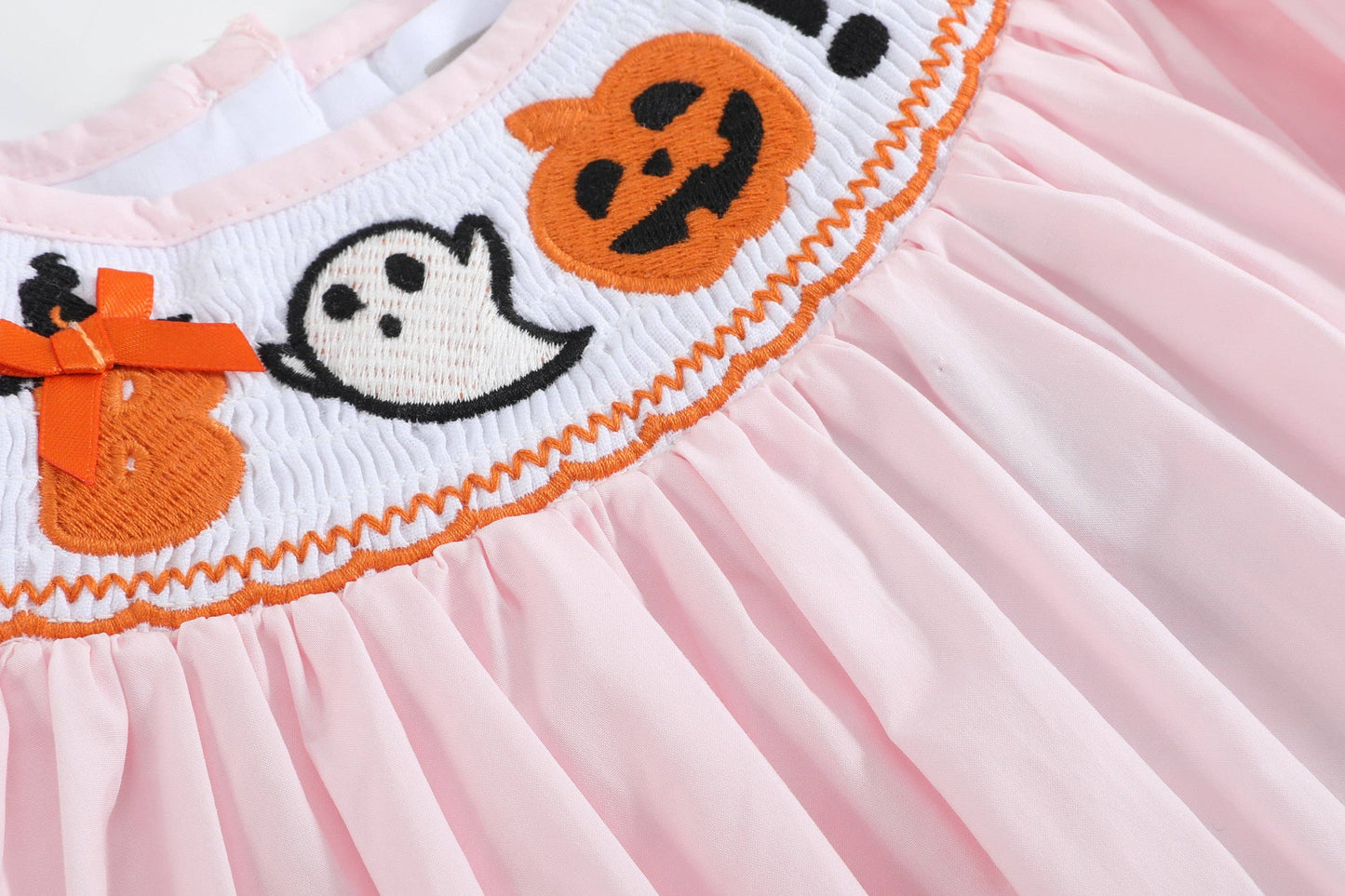 2T | Lil Cactus | Pink and Orange Gingham Boo Smocked Bishop Dress | NWT