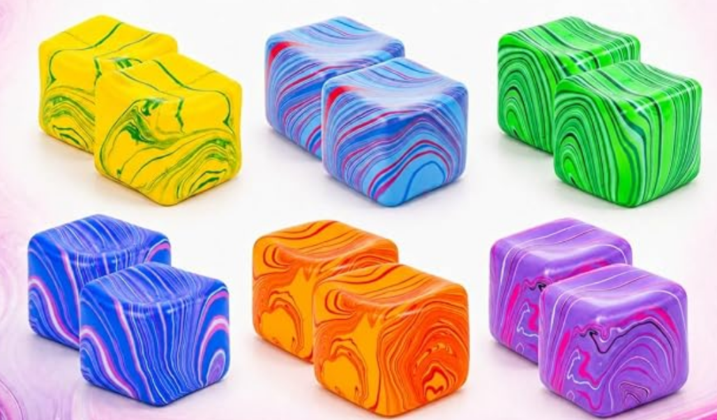 Miniature Swirl Cube Squishy