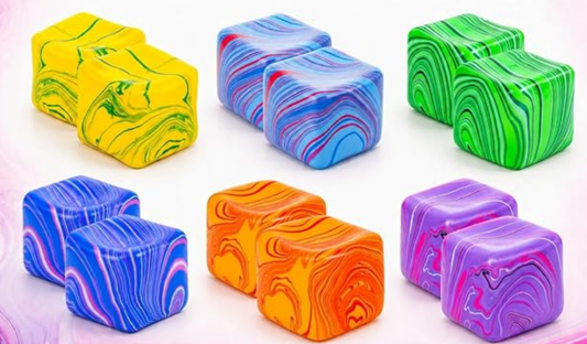 Miniature Swirl Cube Squishy