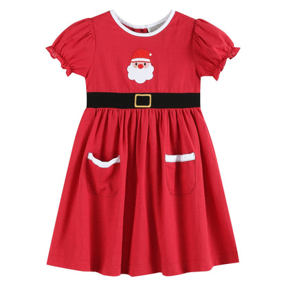 18-24M - Lil Cactus - Red Santa Dress with Black Sash - NWT