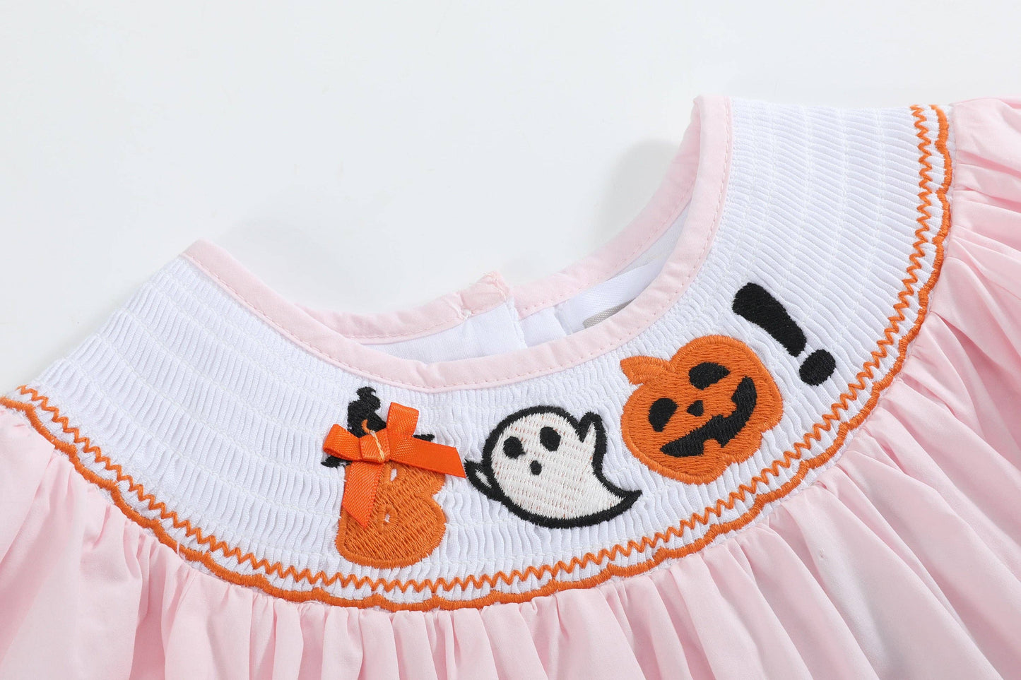 2T | Lil Cactus | Pink and Orange Gingham Boo Smocked Bishop Dress | NWT
