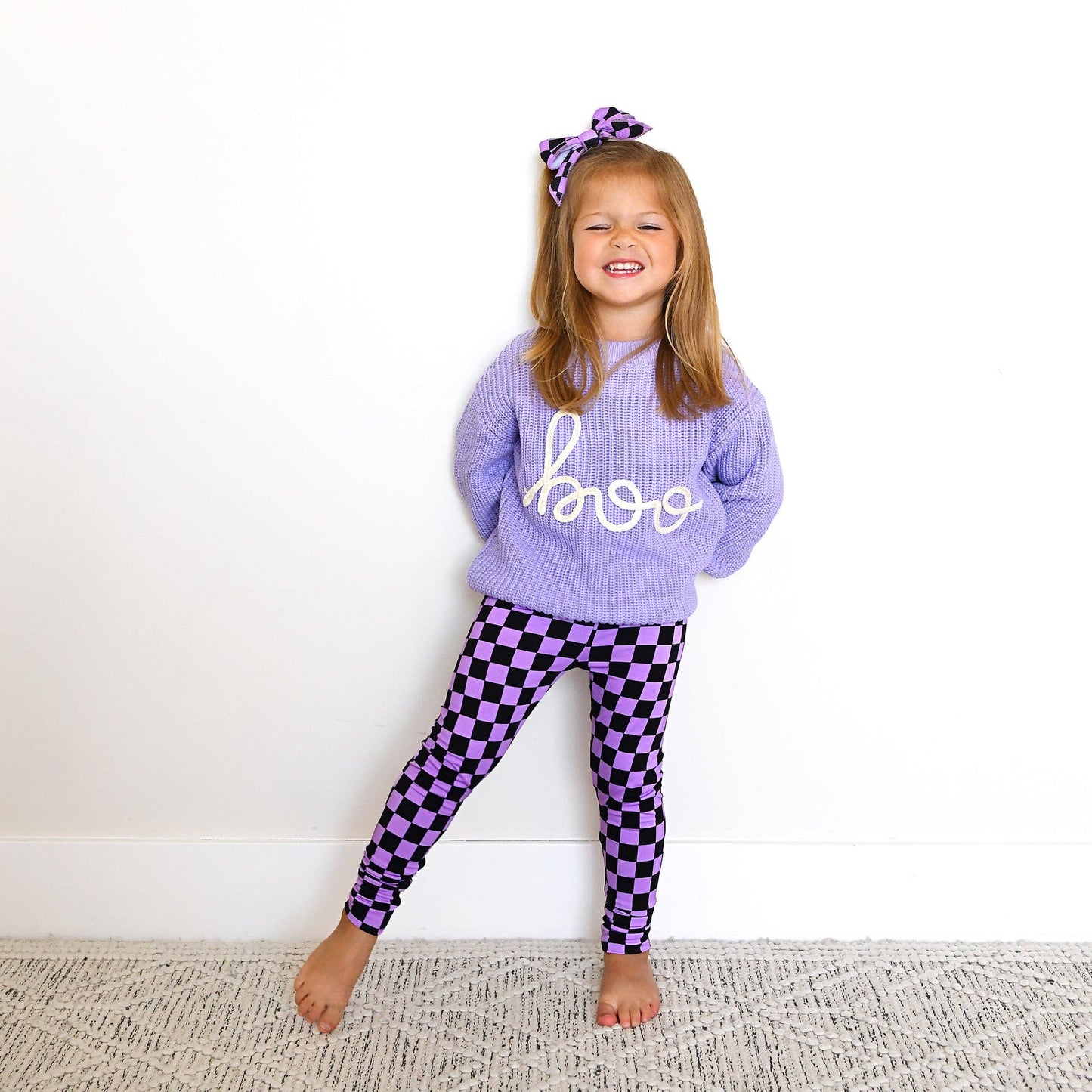 2T/3T | Gigi and Max | Boo Purple Solid Knit Halloween Sweater | NWT