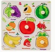 Fruits Toddler Size Wooden Puzzle
