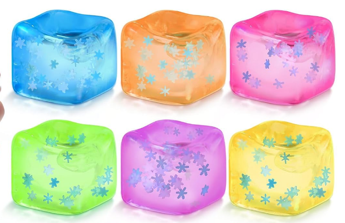 Small Snowflake Cube Squishy