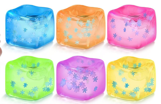 Small Snowflake Cube Squishy
