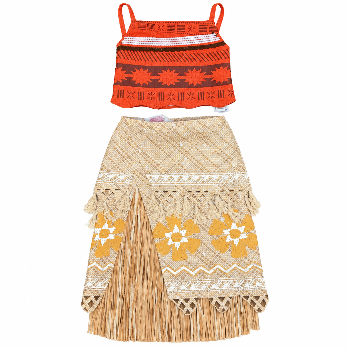 Disney Moana costume two-piece outfit, size 7/8