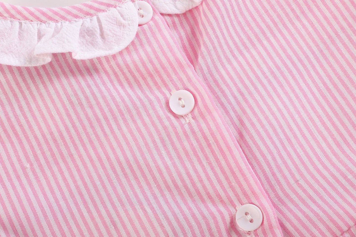3-6M | Lil Cactus | Pink Striped Lil Sister Smocked Romper | NWT