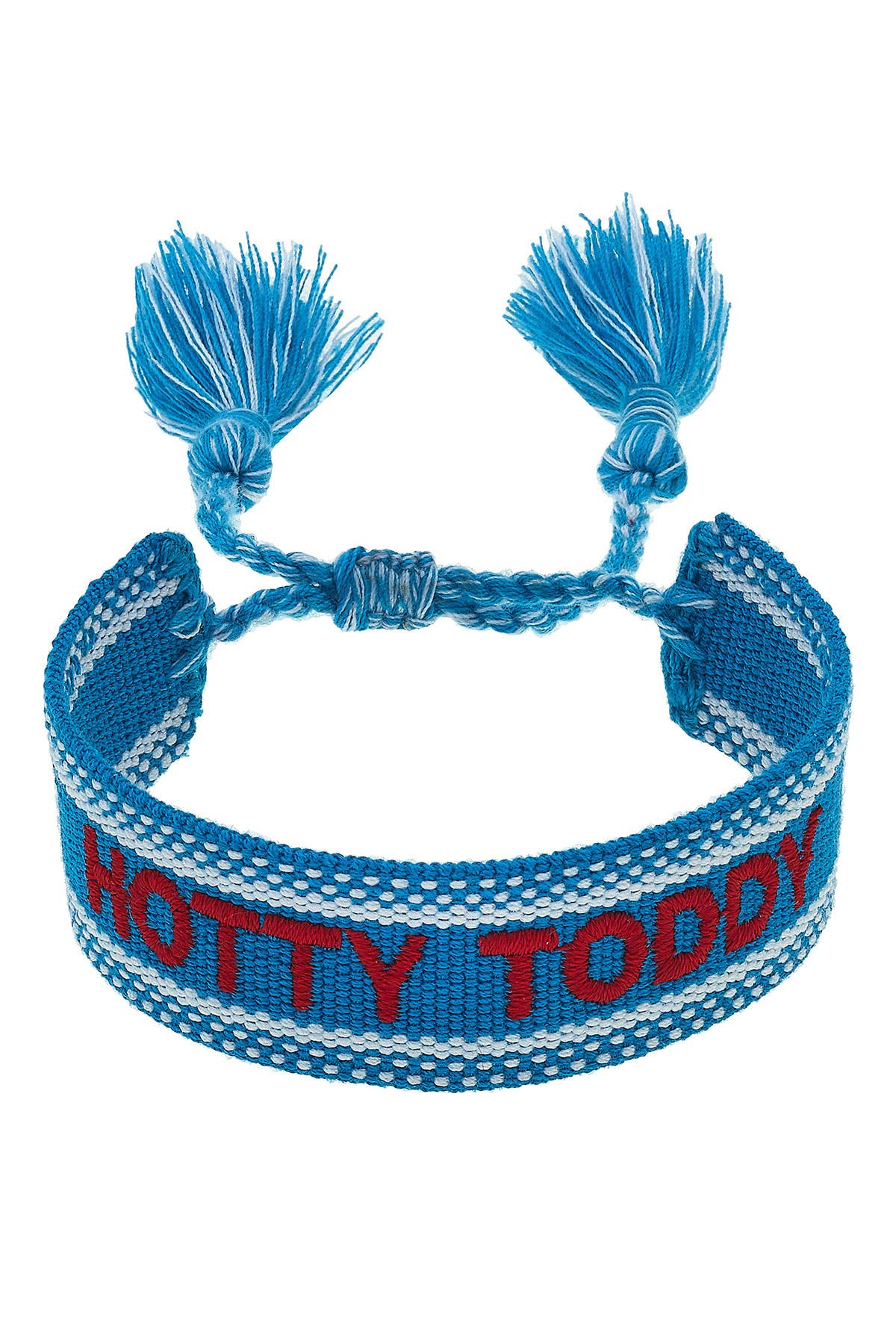 Ole Miss Rebels Woven Tassel Bracelet in Red