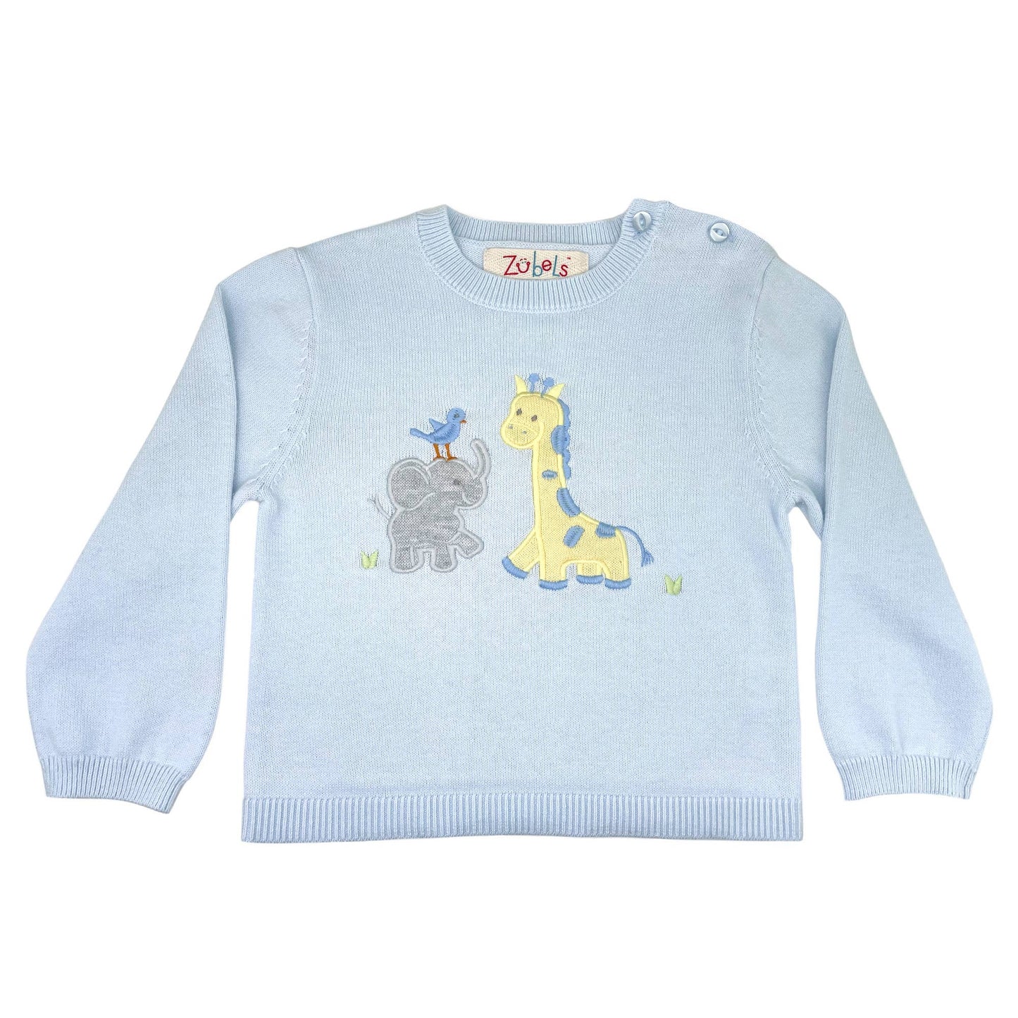 24M | Zubels | Safari Lightweight Knit Sweater in Blue | NWT
