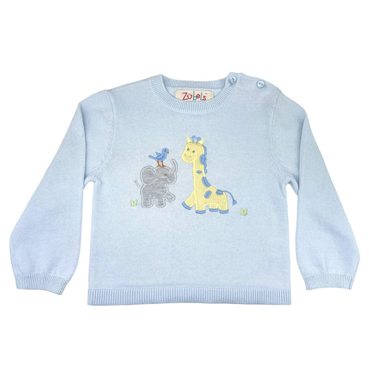 12M | Zubels | Safari Lightweight Knit Sweater in Blue | NWT