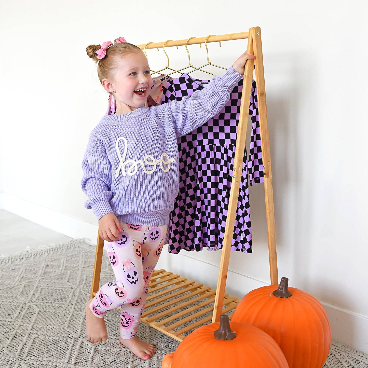4/5Y | Gigi and Max | Boo Purple Solid Knit Halloween Sweater | NWT