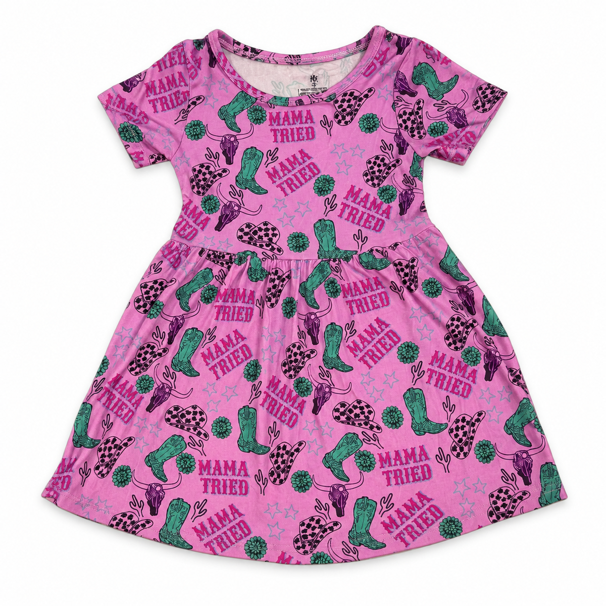 2T KR Pink Mama Tried Dress EUC