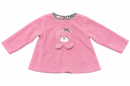 18M Miniwear pink teddy bear sweater