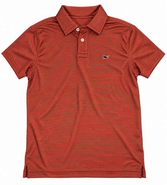 Vineyard Vines red striped polo